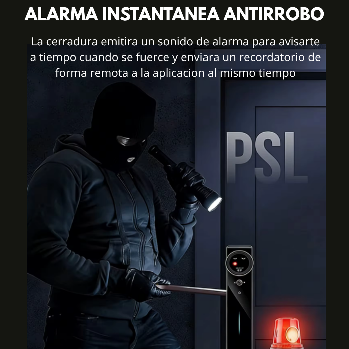 Cerradura inteligente 7 modos apertura Alexa, Tuya smart Impermeable - Imagen 5