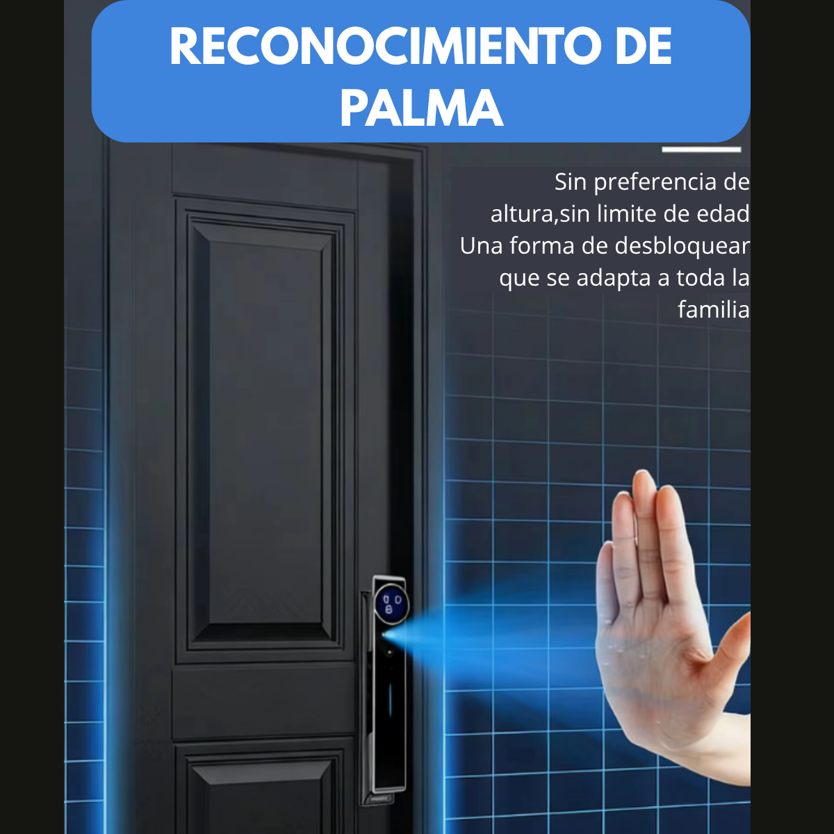Cerradura inteligente 7 modos apertura Alexa, Tuya smart Impermeable - Imagen 4